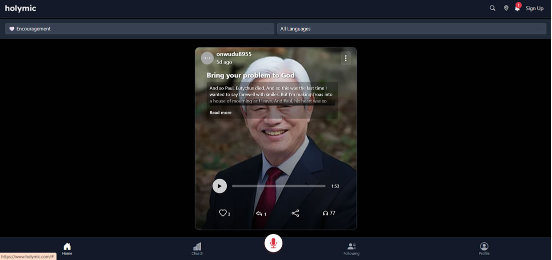 Unified Listening Feed Preview